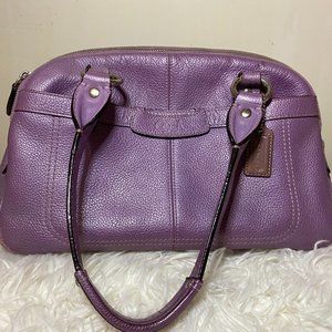 Coach Purple Satchel Bag